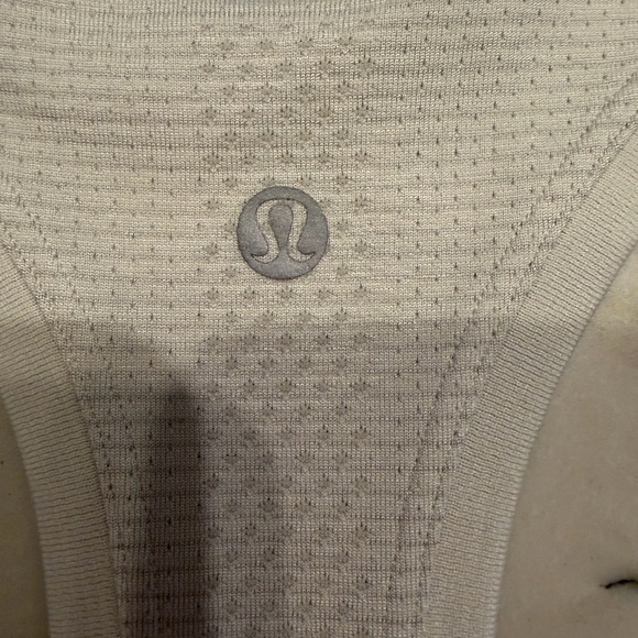 Lululemon Off-White Racerback Tank Top - Picture 3 of 4
